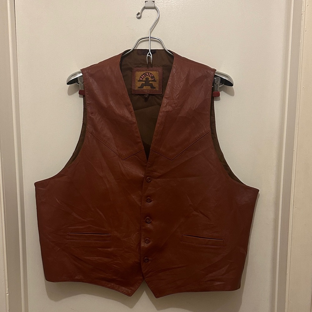 Leather Vest (2XL)